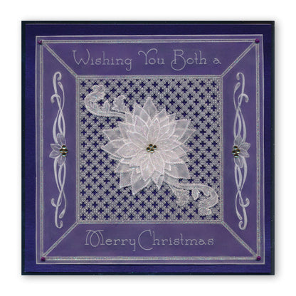 Jayne's Poinsettia A5 Square Groovi Plate