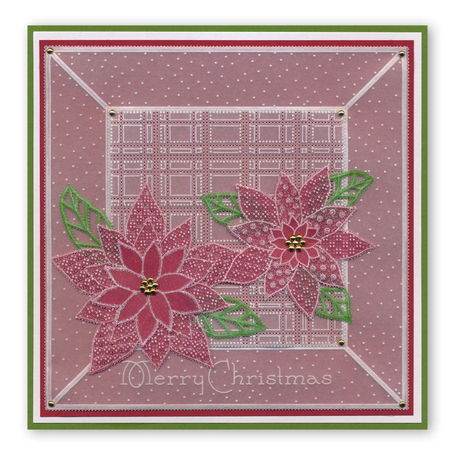 Jayne's Poinsettia A5 Square Groovi Plate