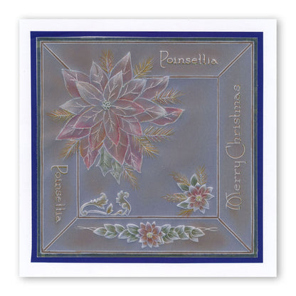 Jayne's Poinsettia A5 Square Groovi Plate