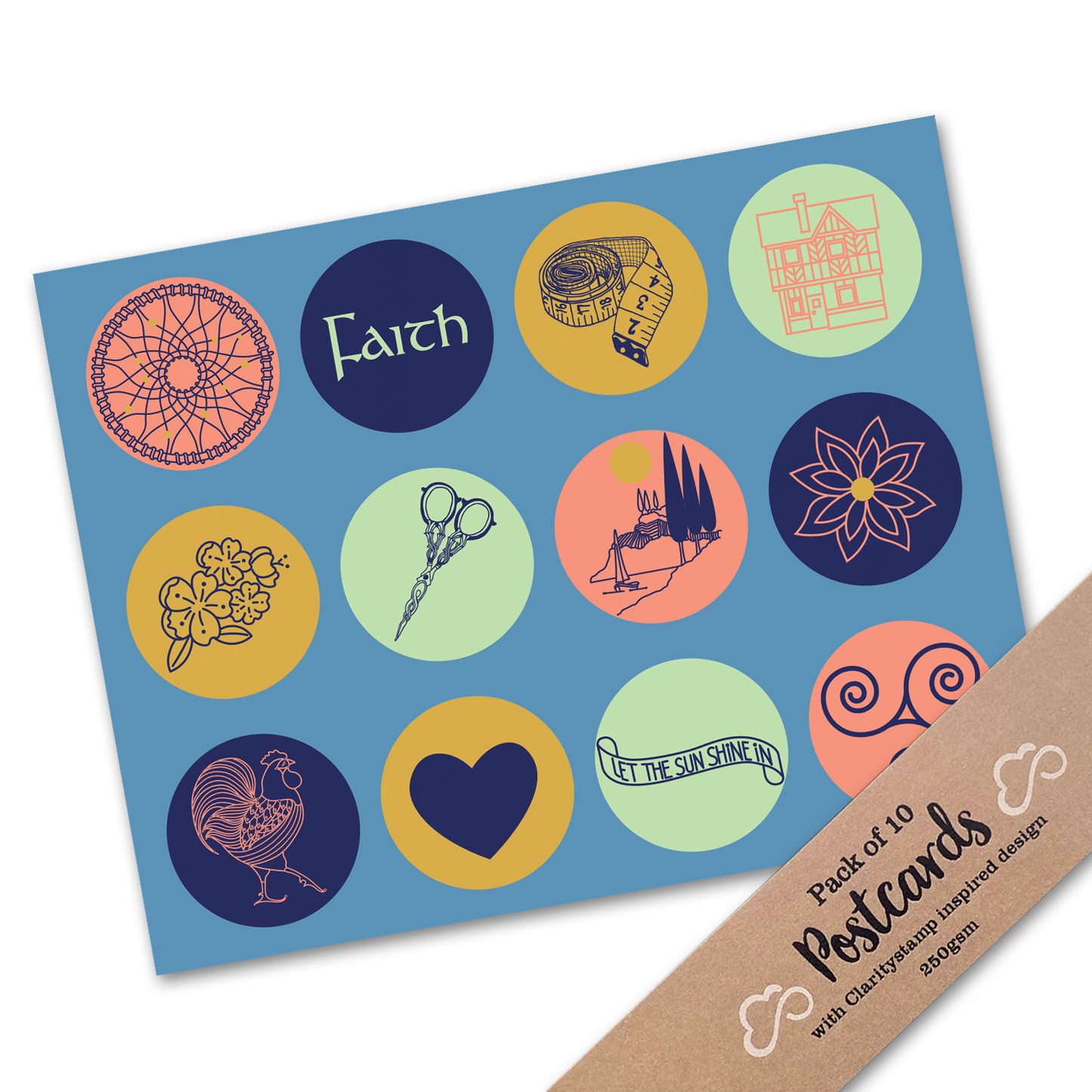 Pack of 10 Postcards - Icons