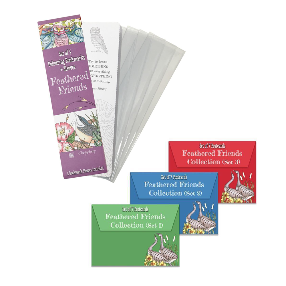 Feathered Friends Postcards & Bookmarks Collection