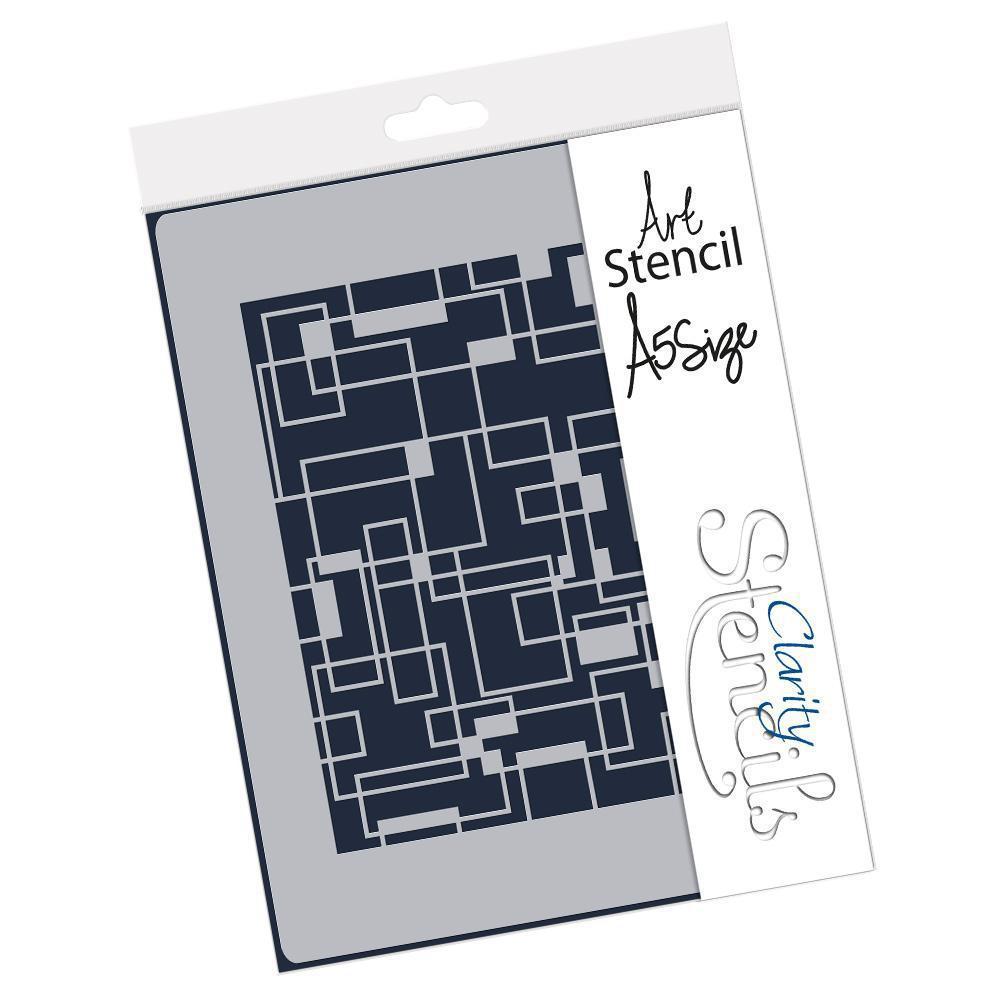 Doodleology Rectangles A5 Stencil