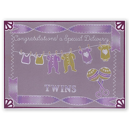 Ribbon & Stitching Groovi Border Plate Set