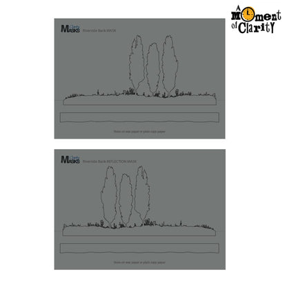Riverside Bank Landscape & Reflection A5 Masks