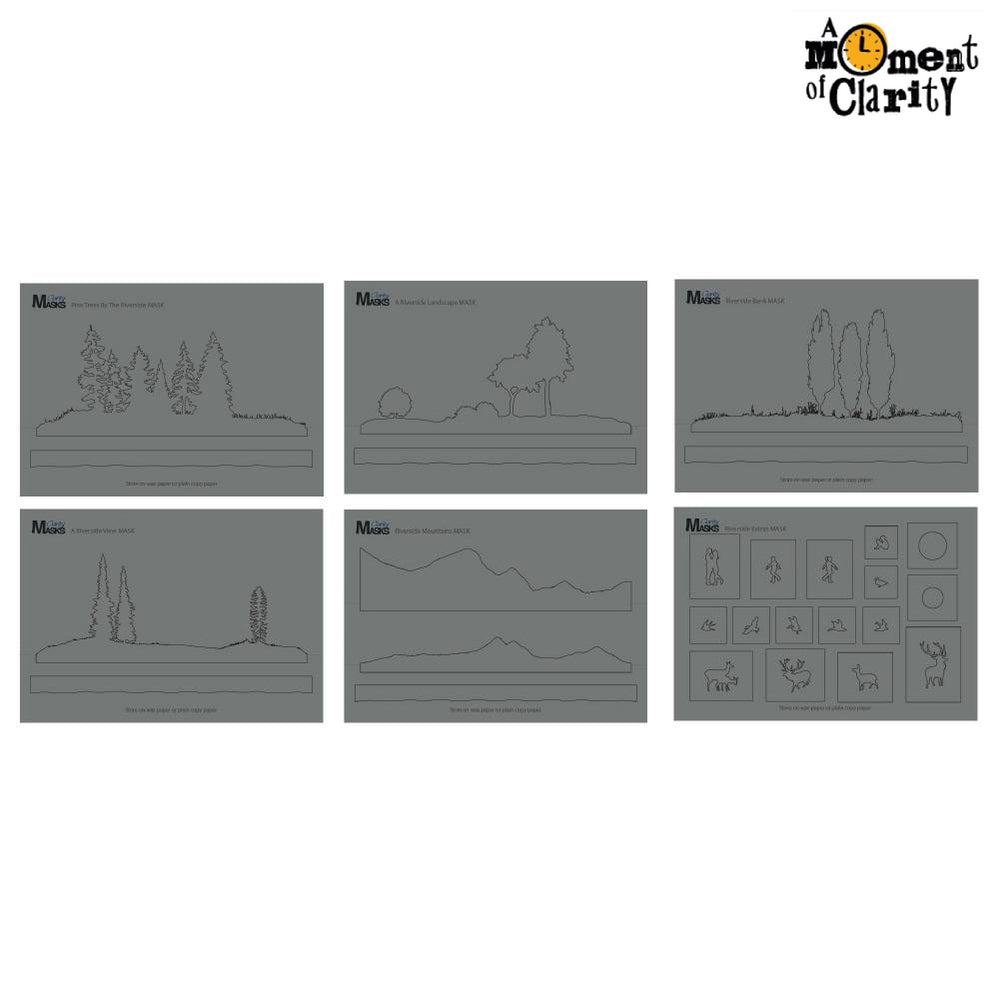 Riverside Landscape A5 Masks Set