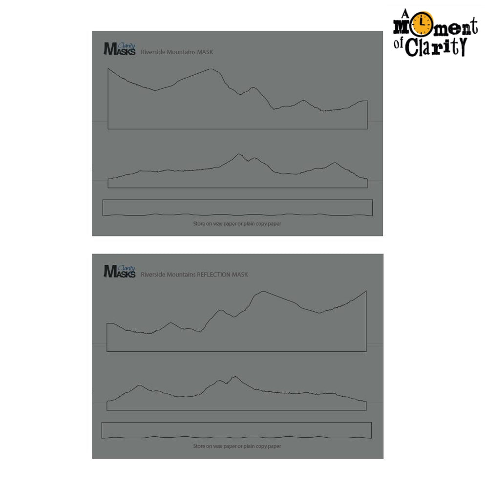 Riverside Mountains & Reflection A5 Masks