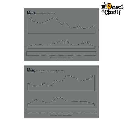 Riverside Mountains & Reflection A5 Masks