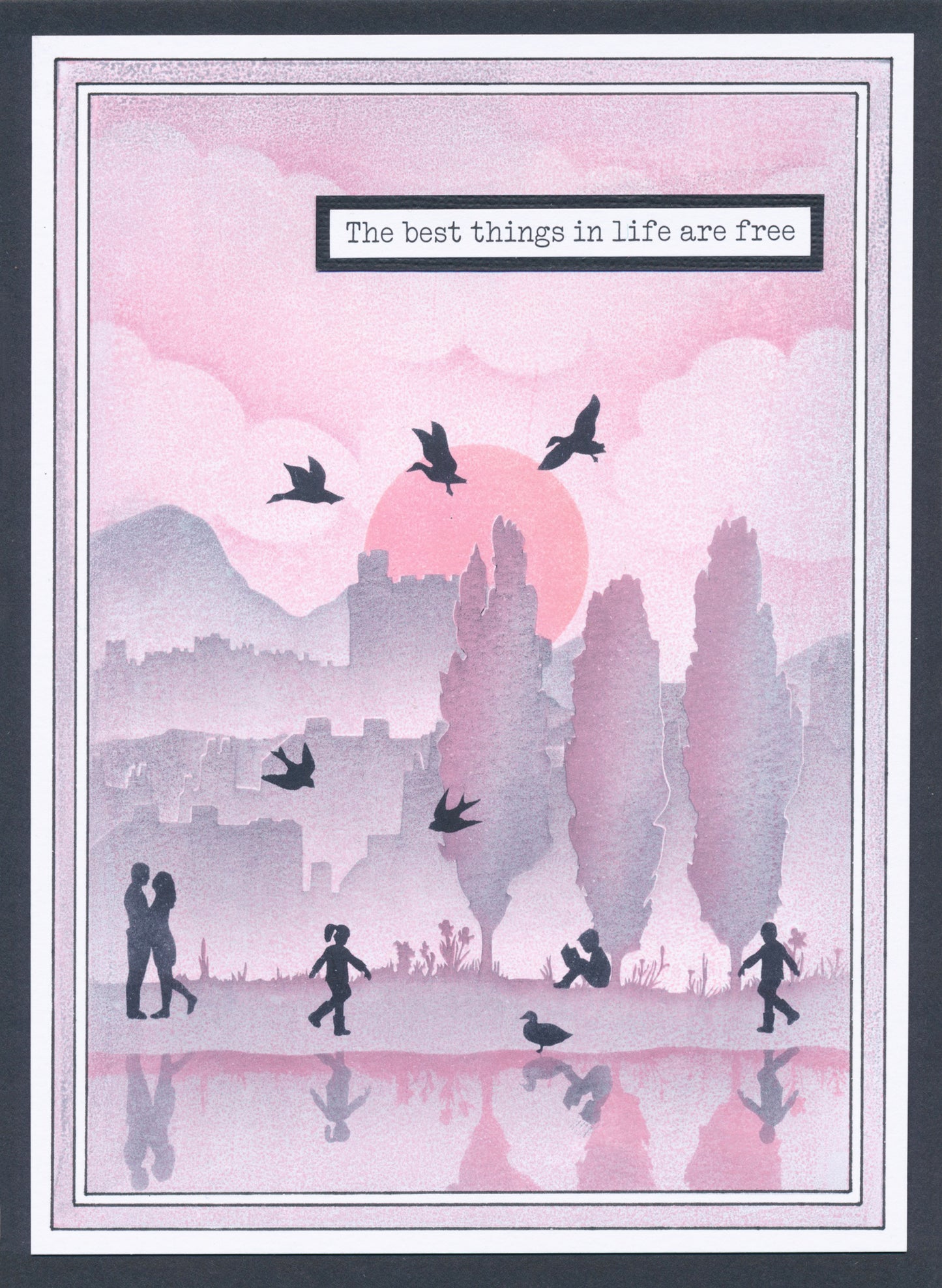 Riverside Landscape Reflection A5 Masks Set