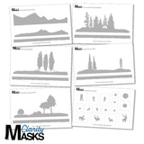 Riverside Landscape A5 Masks Set