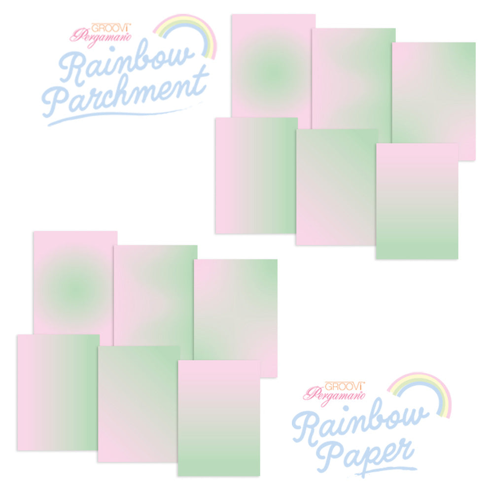 Rainbow Duo - Parchment & Paper - Rose Garden A4