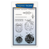 Tina's Round Baubles - Two Way Overlay Christmas Ornaments A6 Stamp Set