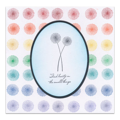 KISS by Clarity - Build-a-Scene Dandelion Heads A6 Stamp Set