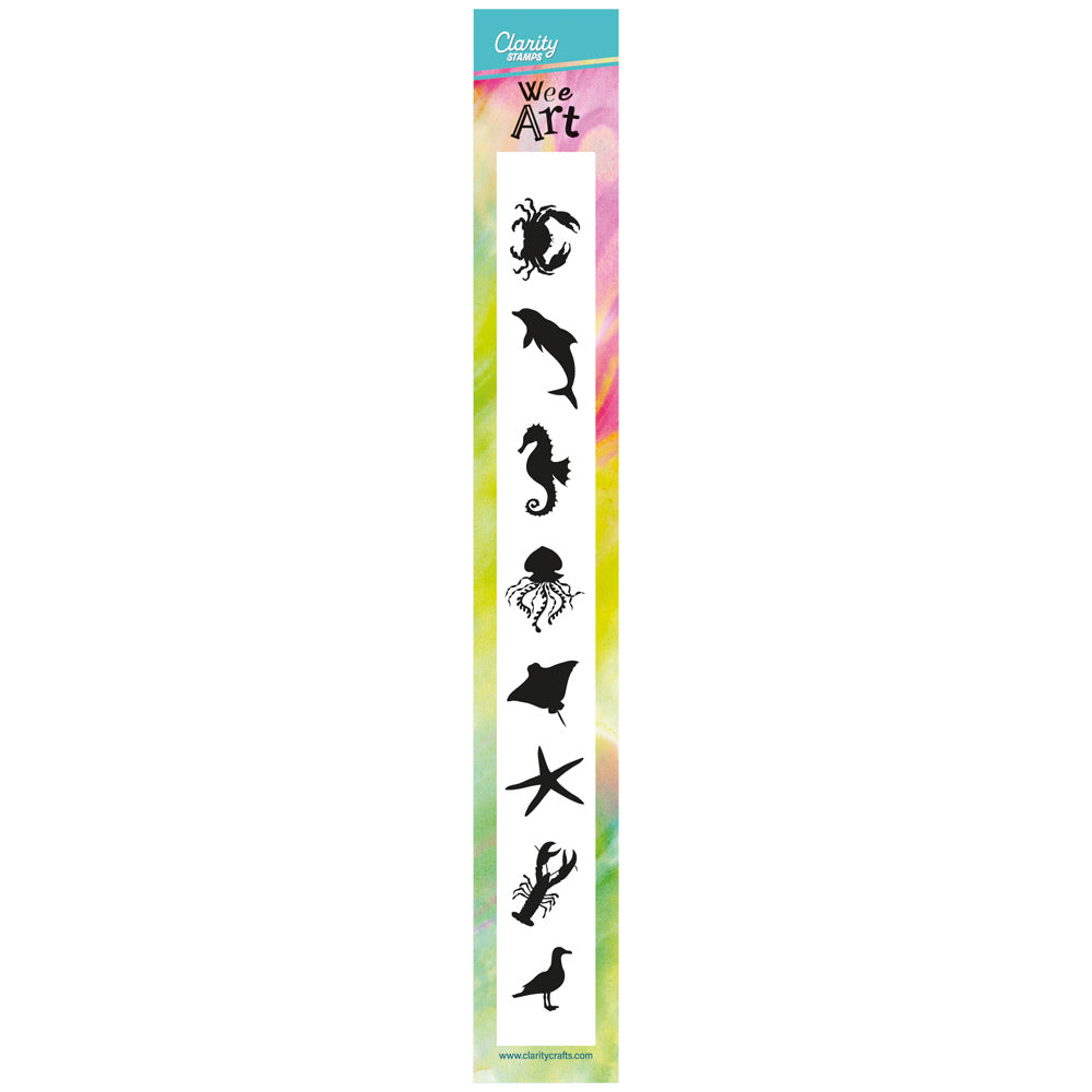 Wee Marine Life Silhouettes Stamp Set