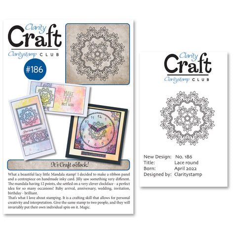 New Design Stamp Club Back Issue - 186 - Lace Round