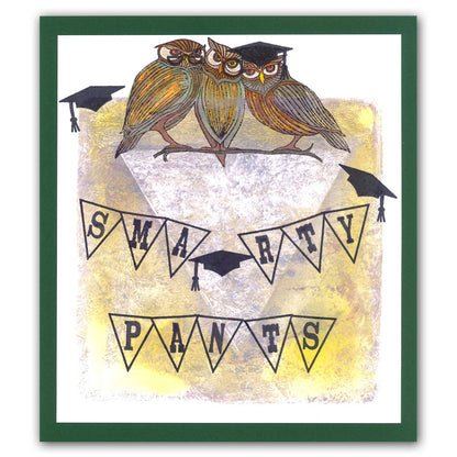 Wise Owls A5 Square Stamp & Mask Set