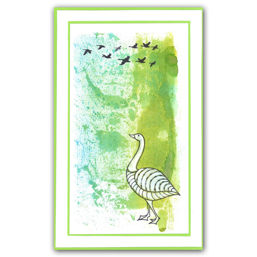 Geese A5 Square Stamp & Mask Set