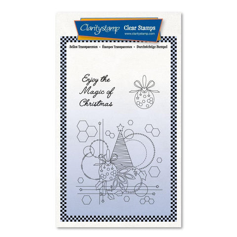 Tina's Christmas Tree & Baubles A6 Stamp Set
