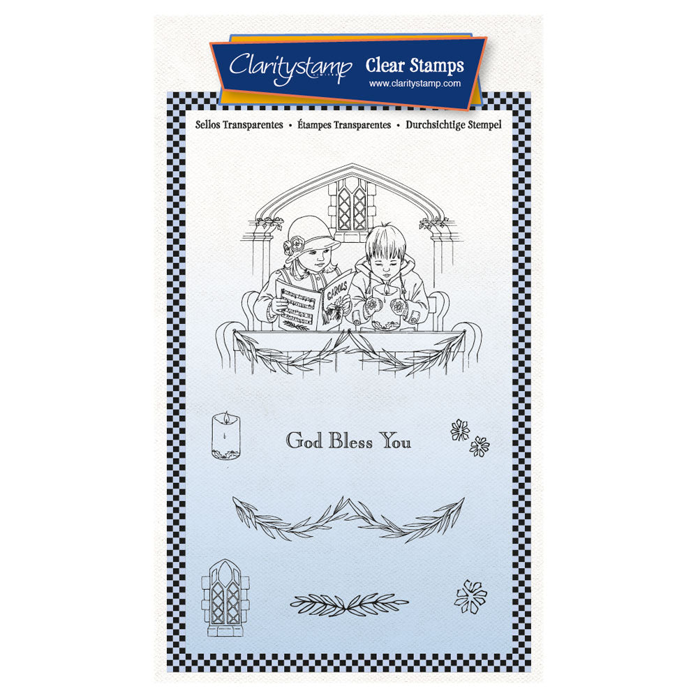Jayne's Bijou Carol Singers A6 Stamp Set