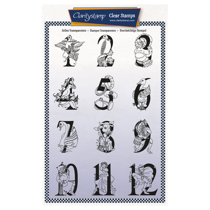 Bijou Barbara's 12 Days of Christmas A5 Stamp Set