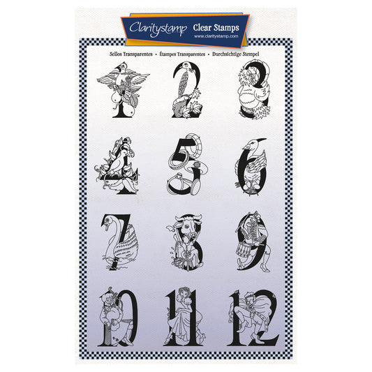 Bijou Barbara's 12 Days of Christmas A5 Stamp Set