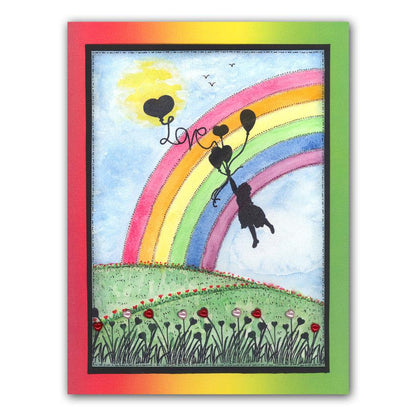 Love Is in the Air A6 Square Stamp Set