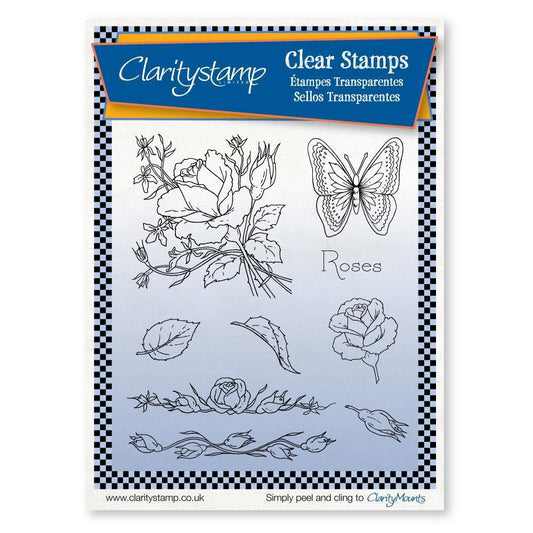 Jayne's Roses A5 Stamp Set