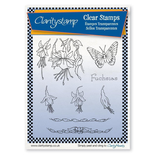 Jayne's Fuchsias A5 Stamp Set