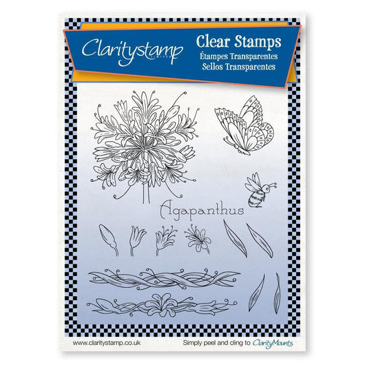 Jayne's Agapanthus A5 Stamp Set