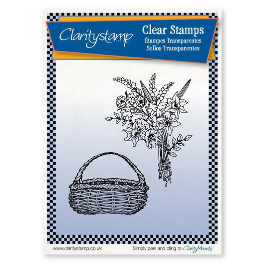 CLEARANCE Spring Bouquet A5 Square Stamp Set