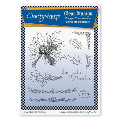 Jayne's Holly & Ivy A5 Stamp Set