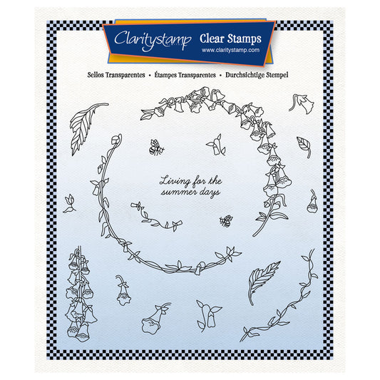 Barbara's Summer Wreath A5 Square Stamp Set