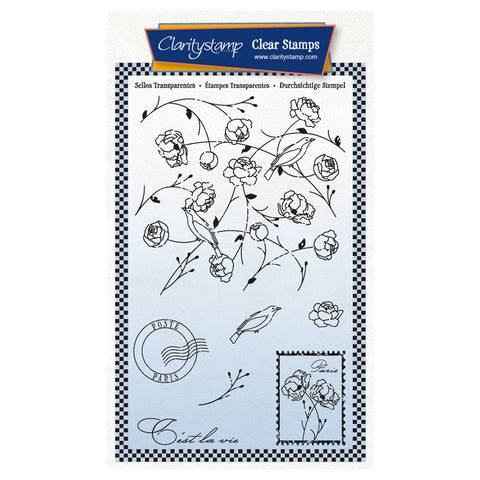 Paris on the Wing Decorator A6 Stamp Set