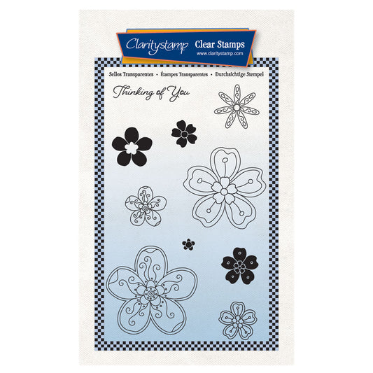 Beauty Bloom A6 Stamp & Mask Set