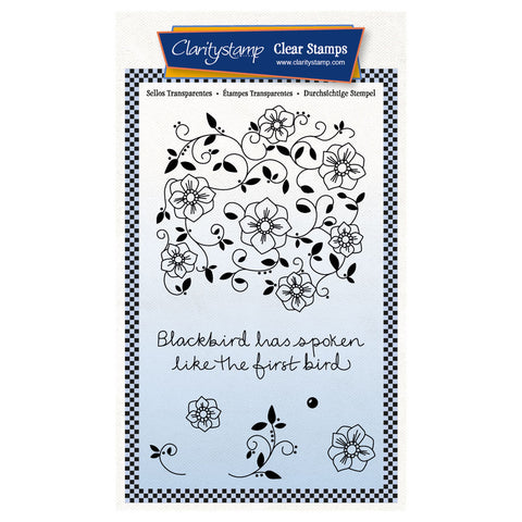 Blackbird on the Wing Decorator A6 Stamp Set