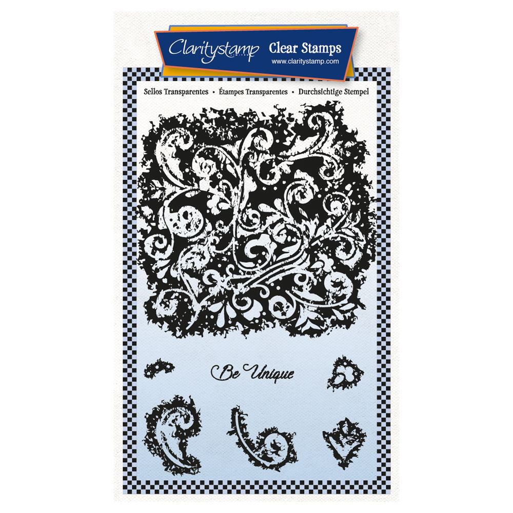 Be Unique on the Wing Decorator A6 Stamp Set
