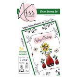 A6 KISS by Clarity - Tina's Enjoy Today Flowers Stamp Set