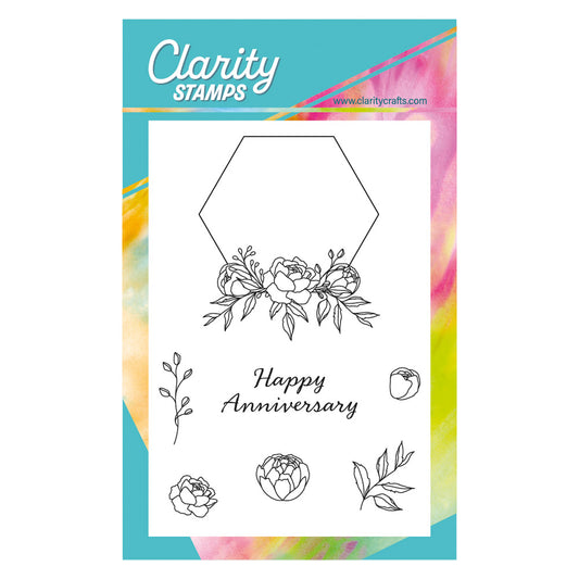 Floral Delights - Happy Anniversary A6 Stamp Set