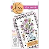 A6 KISS by Clarity - Tina's Just to Say Flowers Stamp Set