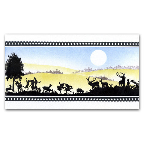 Meadow Dance & Deerscape A5 Square Stamp Set
