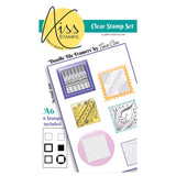 Kiss by Clarity - Doodle Tile Framers A6 Stamp Set