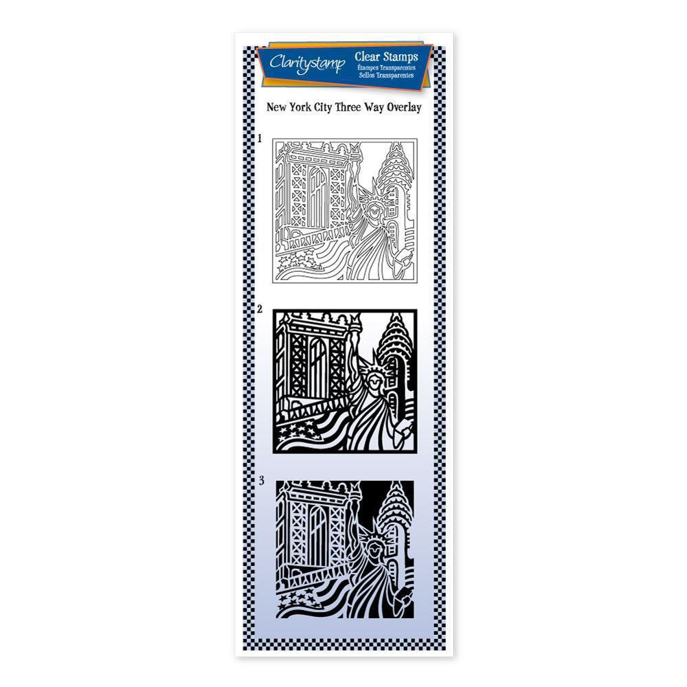CLEARANCE New York City - Three Way Overlay A4 Slim Stamp Set