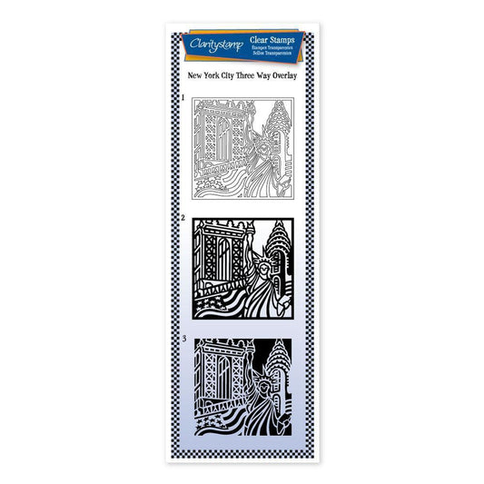 CLEARANCE New York City - Three Way Overlay A4 Slim Stamp Set