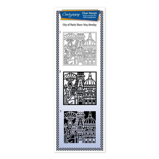 CLEARANCE City of Paris - Three Way Overlay A4 Slim Stamp Set