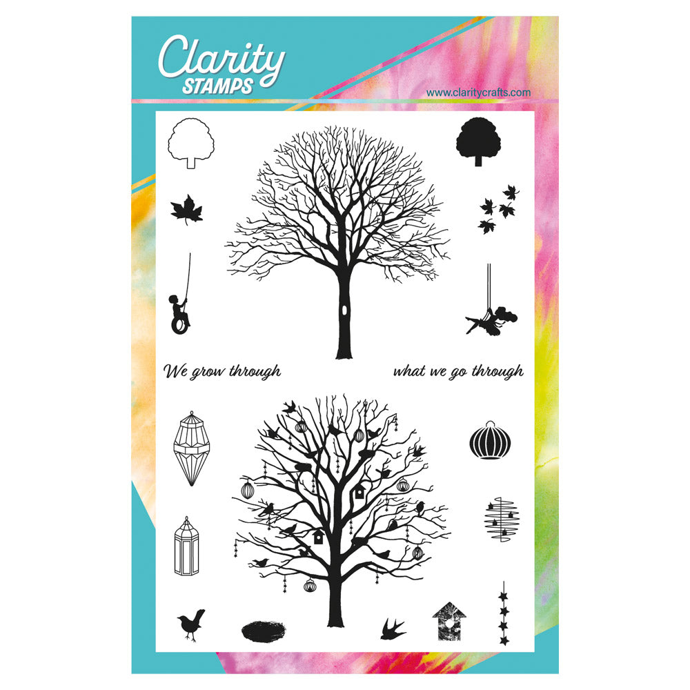 Tree A5 Stamp & Mask Set – Clarity Crafts