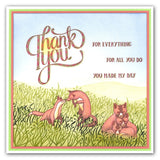 Thank You Sentiments A5 Stamp Set