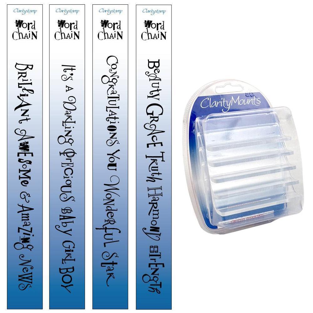Word Chains 09-12 - Brilliant, New Arrivals, Congratulations & Beauty Stamp & Mounts Collection