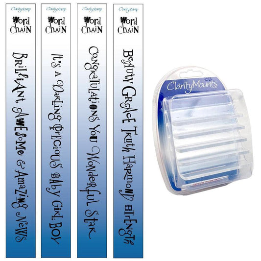 Word Chains 09-12 - Brilliant, New Arrivals, Congratulations & Beauty Stamp & Mounts Collection