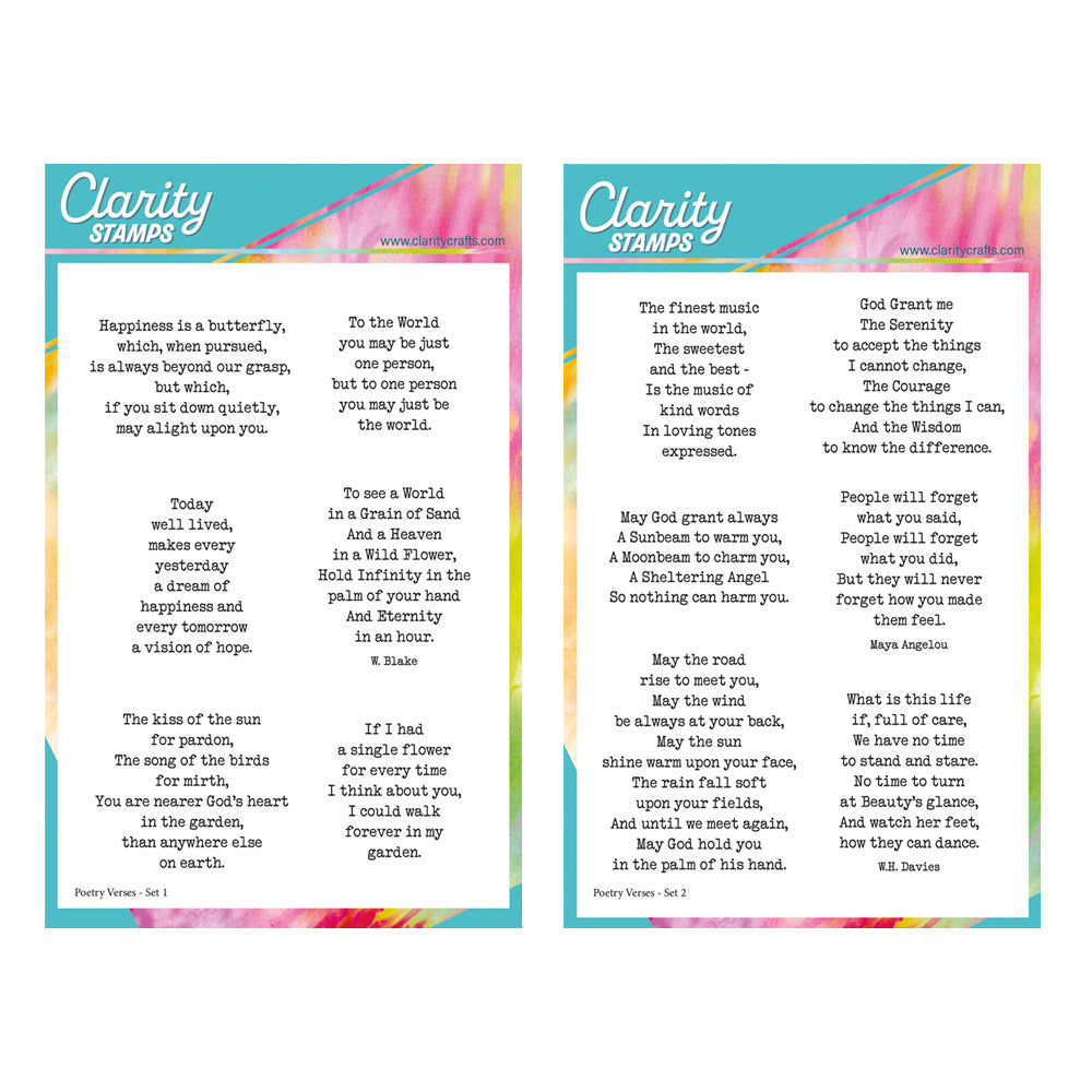 Barbara's Poetry Verses A5 Stamp Collection