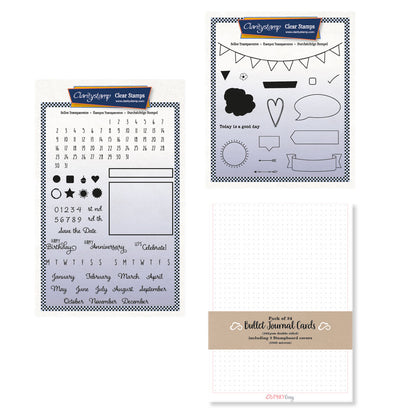 Calendar & Journal Accessories A5 & A5 Square Stamp & Bullet Journal Cards Collection