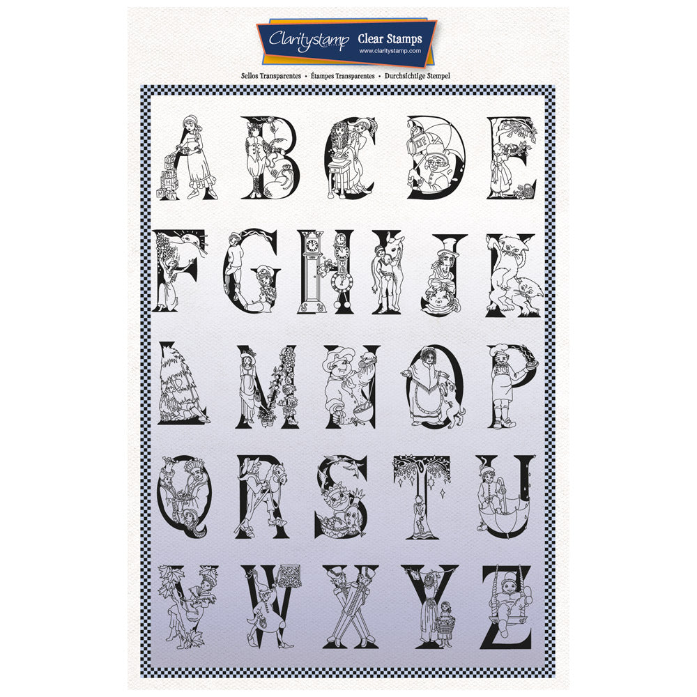 Bijou Rhyme Time Nursery Alphabet A4 Stamp Set